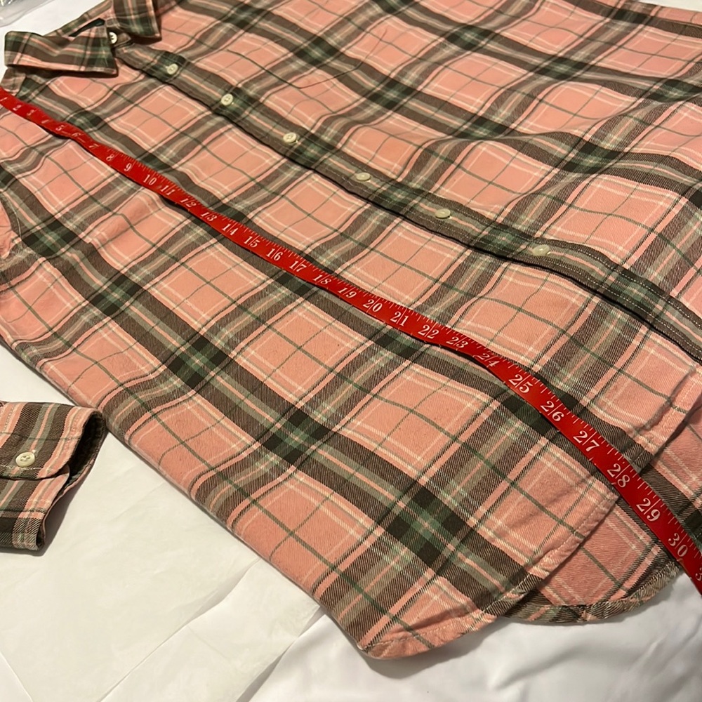 SOLD RALPH LAUREN PLAID FLANNEL BUTTON DOWN SHIRT (L) - Picture 8 of 13